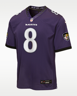Lamar Jackson Baltimore Ravens Big Kids' Game Jersey. Nike.com
